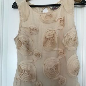 Yoana Baraschi M Cream Rosette Tank